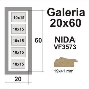 GALERIA NIDA F3573 10X15X5 20X60